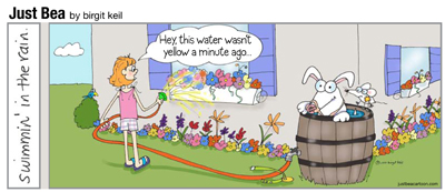 Rain Barrel Cartoon - Just Bea