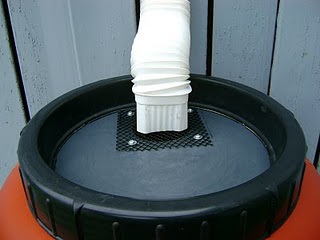 new rain barrel top