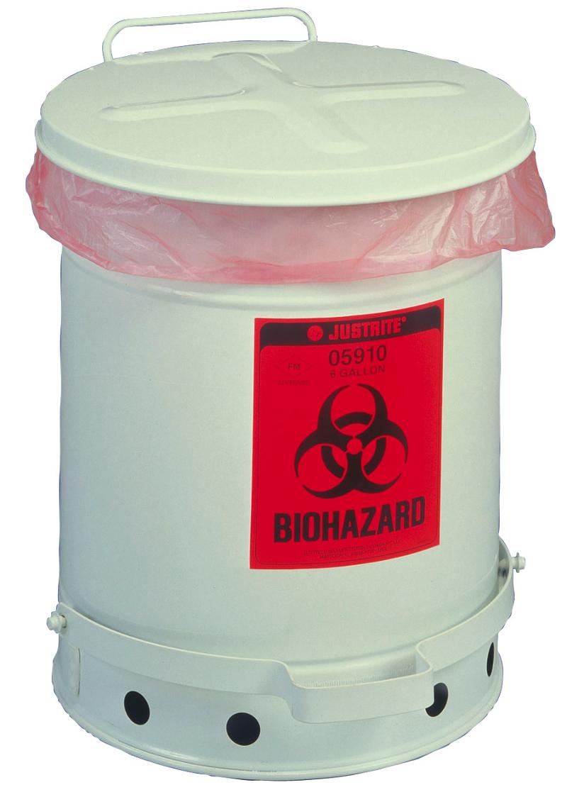 biohazard waste can